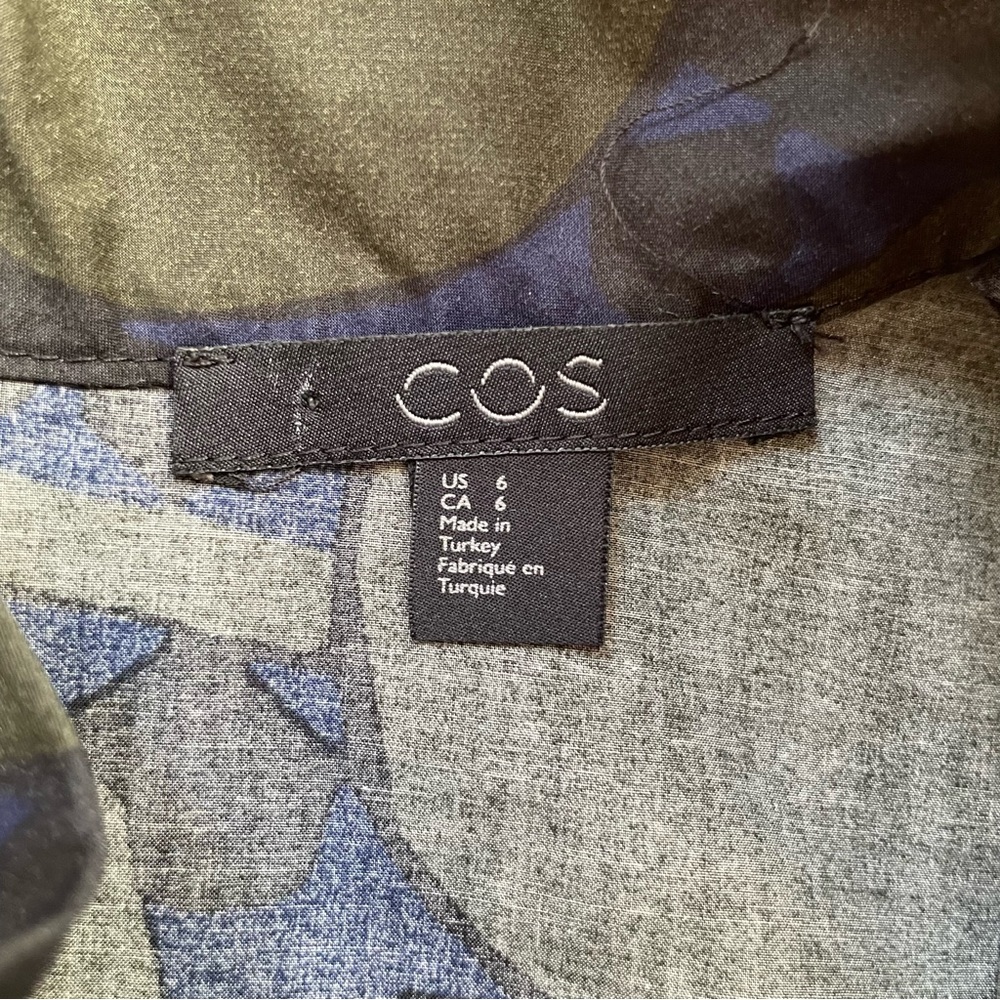 COS high-necked patterned blouse - Picture 9 of 11